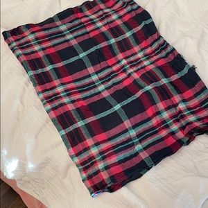 Talbot’s plaid scarf